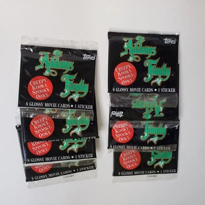1991 Topps Adams Family Movie Trading Cards 8 Sealed Packs - Image 1 of 4