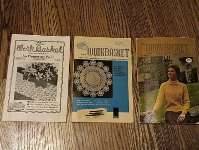 1950 1957 1968 Lot THE WORKBASKET Magazine Needlecraft Vintage Collectable Craft - Image 1 of 4