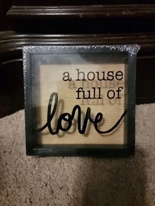 Welcome to Our Beautiful Chaos Sentiment Box Shadow Box Home Decor 6"×6" - Picture 1 of 2