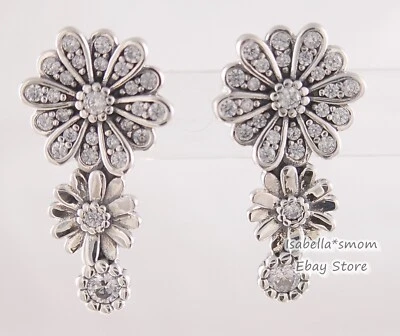 SPARKLING DAISY TRIO Auténticos Pendientes Pandora 298876C01 ¡NUEVOS con BOLSA! Foto 1 de 3