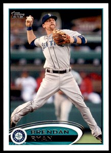 2012 TOPPS BRENDAN RYAN SEATTLE MARINERS #197