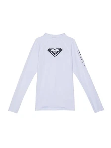 Roxy Youth Girls Size XS/7 Whole Hearted Long Sleeve Swim Rashguard White 2511 - Picture 1 of 7