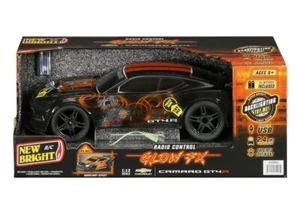 New Bright (1:12) Glow FX Camaro GT4.R Battery Radio Control Black Car+NEW - Picture 1 of 4