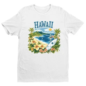 Camisa Hawaiana Vintage, Camiseta Hello Sunshine, Camisas Retro Vacaciones Playa - Imagen 1 de 4