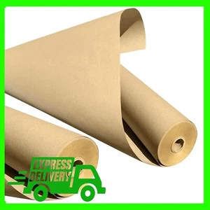750mm x 100m Brown Kraft Paper Roll Perfect For Gift Wrapping & Parcel Packing - Picture 1 of 7