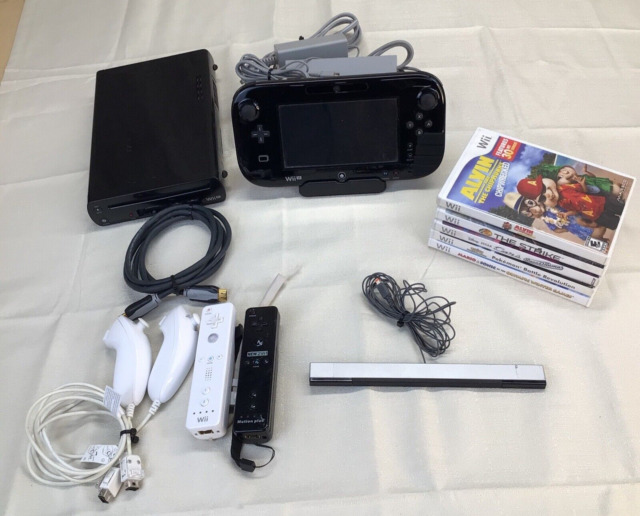 CONSOLE NINTENDO WII U DELUXE SET 32GB PRETO USADO - TLGAMES