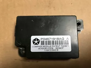 2008-2015 CHRYSLER TOWN COUNTRY DRIVER ASSIST COMPASS MODULE 04671918AG OEM - Picture 1 of 2