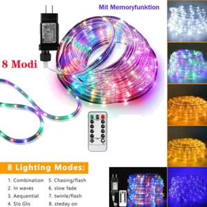 Lichterkette Aussen Wasserdicht Lichterschlauch 10m-30m Party Dekoration Lichter - Bild 1 von 35