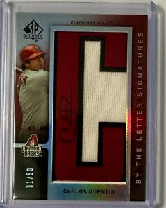 2007 SP By the Letter Signatures "C" Carlos Quentin /50 Diamondbacks