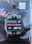 NY JETS MIAMI DOLPHINS PIN GAMEDAY 10/9/2022 NFL FOOTBALL METLIFE CANCER MONTH