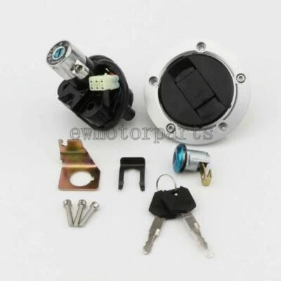 Interruptor de encendido tapa de gas combustible llaves de bloqueo de asiento para Suzuki GSXR600 2004-2005 04 05 Foto 1 de 4
