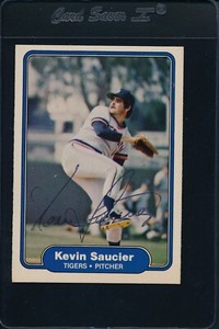 1982 Fleer #275 Kevin Saucier Tigers Signed Auto *27033
