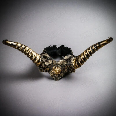 Negro Dorado Hada Cuerno Largo con Pieza de Cabeza de Encaje Halloween Mujeres Disfraz Tocado Foto 1 de 4