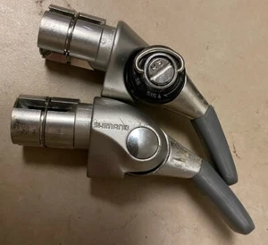 Shimano tt triathlon Bar End Shifters dura ace 9 Speed SL-BS77 Silver JB - Picture 1 of 5