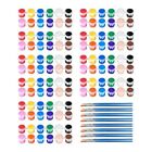 Set Di 140 Colori Acrilici, 12 Strisce Di Colori Acrilici Per Pittura Artig8949