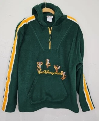 Винтажный детский флисовый пуловер Walt Disney World Tigger XL с длинным рукавом - Изображение 1 из 4