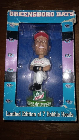 New York Yankees Greensboro Hornets Mariano Rivera Bobblehead Rare Cover