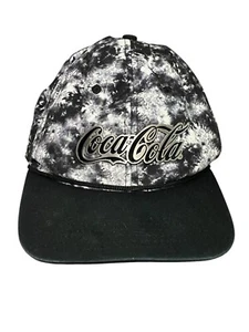 Gorra de béisbol Coca Cola negra blanca tie dye mármol placa de metal - Imagen 1 de 6