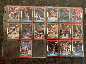 1986 Fleer Premier Basketball Near Set 125/132 Jabbar Magic Dominique card - Picture 1 of 8