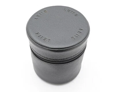 Leica Leitz Black Leather Lens Case 4.00" x 3.50" (#16241) - Image 1 of 4