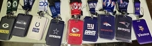 NFL LANYARDS, KEY CHAIN, ID HOLDER "PICK YOUR FAVORITE TEAM" SHIPS FROM US - Picture 1 of 30