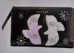 Radley London TWO TURTLE DOVES Bifold Leather Wallet New - Picture 1 of 3
