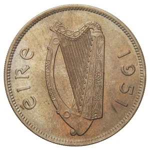 IRLAND REPUBLIK - 1951 Florin (2 Schilling) - Lachs - schön! - Bild 1 von 2