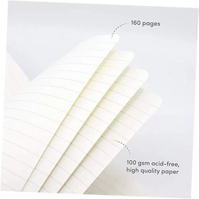  С подкладкой журнал ноутбука, жесткий чехол, средний 5,7 X 8 дюймов, 100 gsm толщиной черный - Изображение 1 из 4