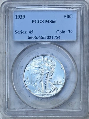 1939 Walking Liberty half dollar - Image 1 of 2