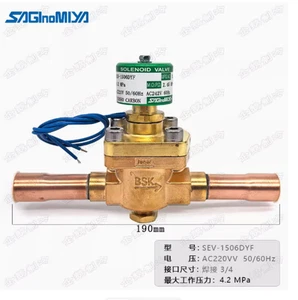 Electroválvula Saginomiya SEV-1506DYF AC220V soldadura 3/4 nueva 1 pieza - Imagen 1 de 1