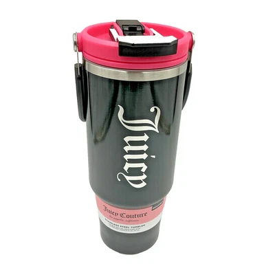 Juicy Couture Black & Pink Insulated 40 Oz Tumbler Pop Up Straw - Image 1 of 4