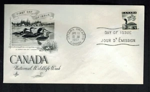 Canadá #369. 1957 5¢ Loon, Artcraft Cachet FDC - Imagen 1 de 1