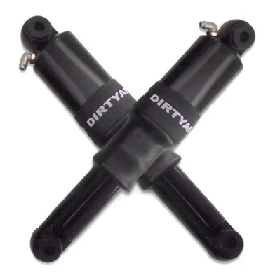 Dirty Air Black Rear Aluminum Air Ride Shocks Suspension Pair Harley V-Rod 01-20 - Imagem 1 de 3