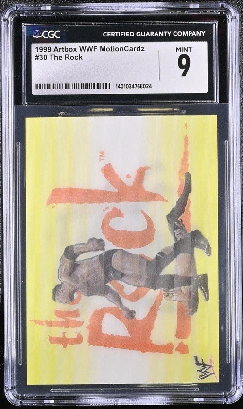1999 Artbox WWF Lenticular Motion - The Rock #30 CGC 9 - Image 1 of 2