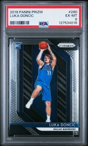 LUKA DONCIC 2018 PANINI PRIZM ROOKIE RC #280 PSA 6 EX-MT LA LAKERS ESLOVENIA ¡LO ÚLTIMO! - Imagen 1 de 2