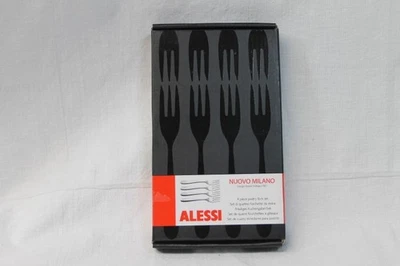 Vintage Alessi Nuovo Milano 4- teiliges  Gebäck  Kuchengabel Set  von 1987 - Bild 1 von 3