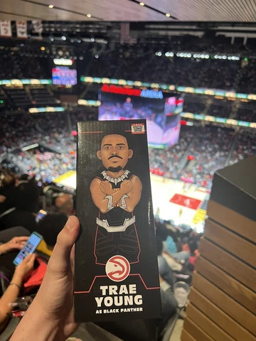 Trae Young Atlanta Hawks Black Panther Marvel Bobblehead comics fan appreciation Cover