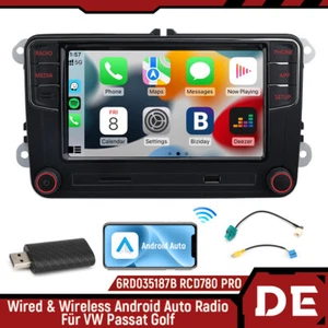 NONAME 7" RCD780 PRO Wireless Android Auto Radio Stereo Für VW Golf Tiguan Jetta - Bild 1 von 18