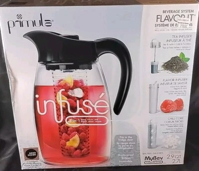 Primula Chill Core Pitcher 2.7 L Fruit/Tea Infuser Flavor-It Beverage.       ZZ - Image 1 of 2