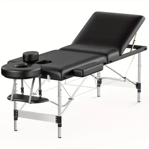 Portable Massage Bed 2 Fold  84" Long 24" Wide, Aluminum Adjustable - Picture 1 of 7
