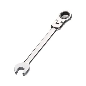 Ratcheting Combination Wrench Flex-Head Hardened Chrome Vanadium Steel Open E... - Picture 1 of 3