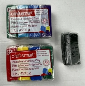 Craftsmart Modeling Clay 9 colors Non Toxic Sticks Classic Colors 4 oz Each - Picture 1 of 2