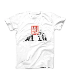 Banksy Sale Ends Today (2006) Street Art T-shirt - Picture 1 of 8