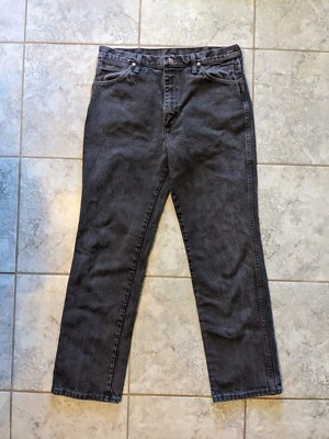 Vintage 1990s Faded Black Wrangler Jeans 34" Waist, 30" Inseam, 41" Full Length - Image 1 of 4