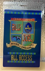 Billy Joel 1993-93 River Of Dreams Tout Accès Laminé Backstage Pass - Picture 1 of 1