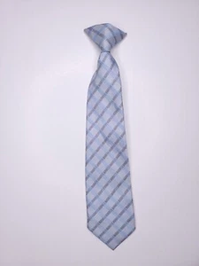 Kids Formal Necktie 13"Lx2.75"W Gray/Blue Neck Tie  - Picture 1 of 5