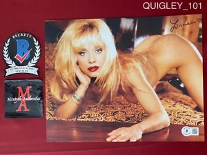 Linnea Quigley autografiada firmada 8x10 foto desnuda Beckett sexy certificado de autenticidad - Imagen 1 de 1
