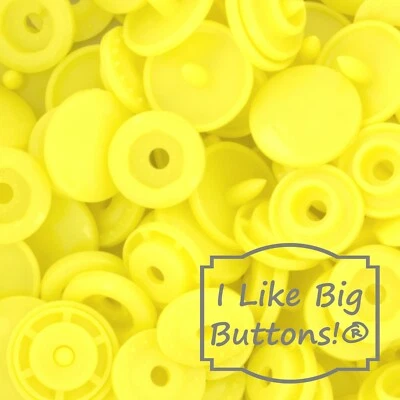 KAM Plastic Snaps: B7 Bright Yellow-Size 20/T5-No Sew Snap Buttons Sewing Crafts - Image 1 of 4