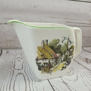 Lord Nelson Ware 5" Angular Pitcher Cottage Staffordshire England Retired Vtg - Picture 1 of 12