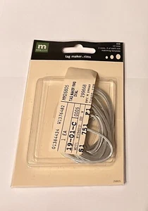 Making Memories ~ Tag Maker Rims Oval Silver 12 Rims - Joann Fabrics 2005 - Picture 1 of 2
